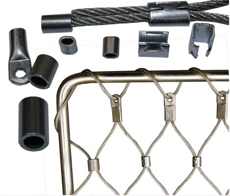 SS 304 316 Flexible Zoo Netting Monkey Cage Edelstahlseilseilnetz für den Zoologischen Garten