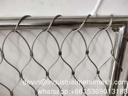 Impact Resistant High Load-Bearing Capacity Stainless Steel Wire Rope Mesh for Protection