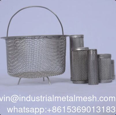 304 316 316 L Edelstahl Filterkorb Trennbehälter für Flüssigkeitsfiltration