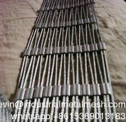 Factory Sale Flexible Stainless Steel Rope Mesh - Safety Net, Zoo Mesh/Stair Guardrail, Custom Wire Diameter & Mesh Size