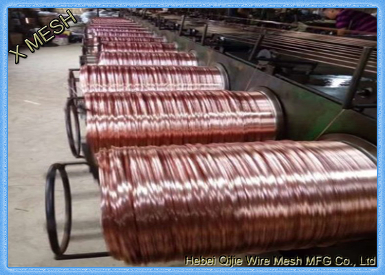2.25x0.5mm Kupfer-überzogener flacher Heftdraht für Karton-Pappschachteln