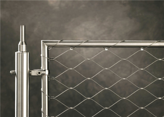 Edelstahl-Drahtseil Mesh Zoo Aviary Decorative Netting Aisi 316 Grad-7x19