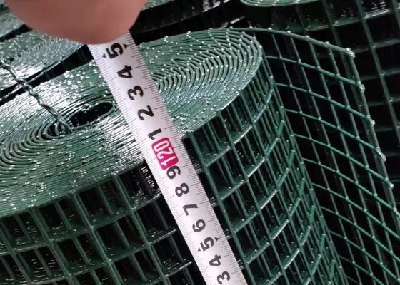 SGS 3/4X3/4 Grün farbiges PVC beschichtete geschweißten Draht Mesh Rolls für Geflügel