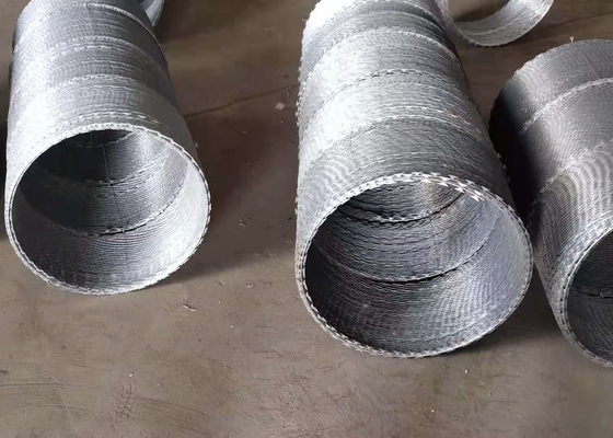 Heiße eingetauchte galvanisierte Ziehharmonika-Spule des Stahlstacheldraht-Bto-22