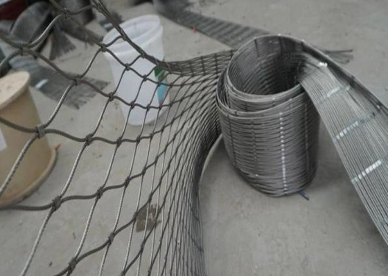 Drahtseil-Mesh Net With Ferrules For-Treppenhaus des Edelstahl-7x19